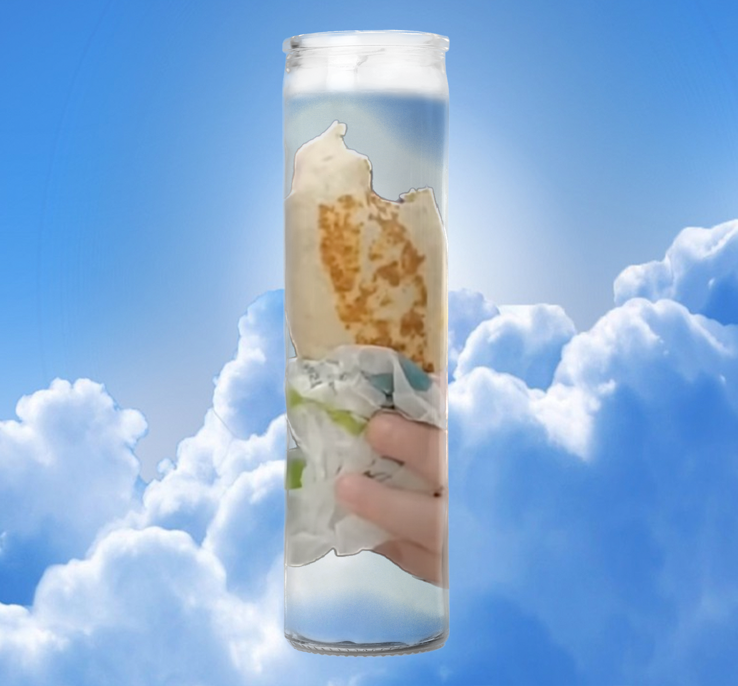 Nader Jesus Burrito Prayer Candle